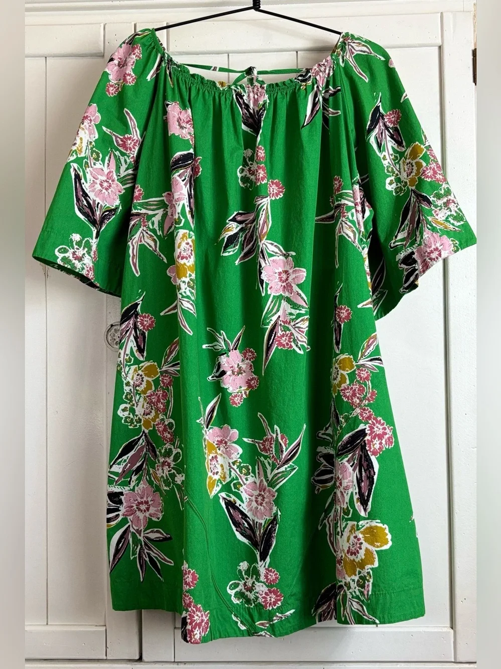 Free People Retro Floral Off-The-Shoulder Tunic Dress NWOT | Medium